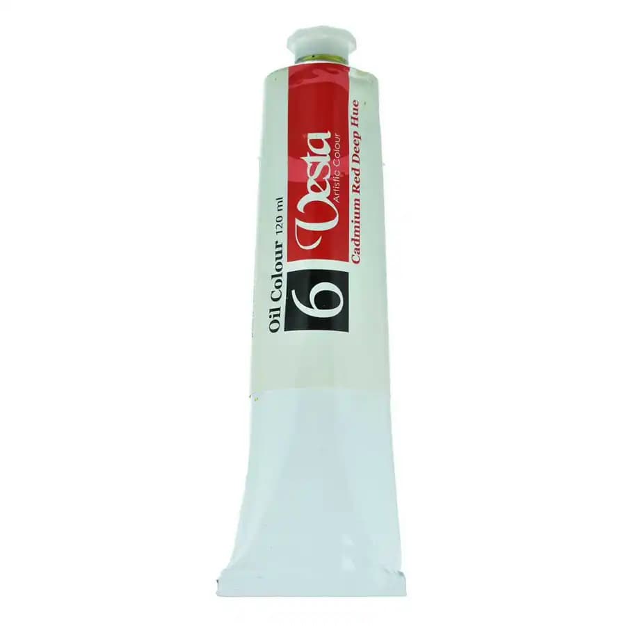 رنگ روغن وستا رنگ Cadmium Red Deep Hue کد 6 حجم 120 میلی لیتر