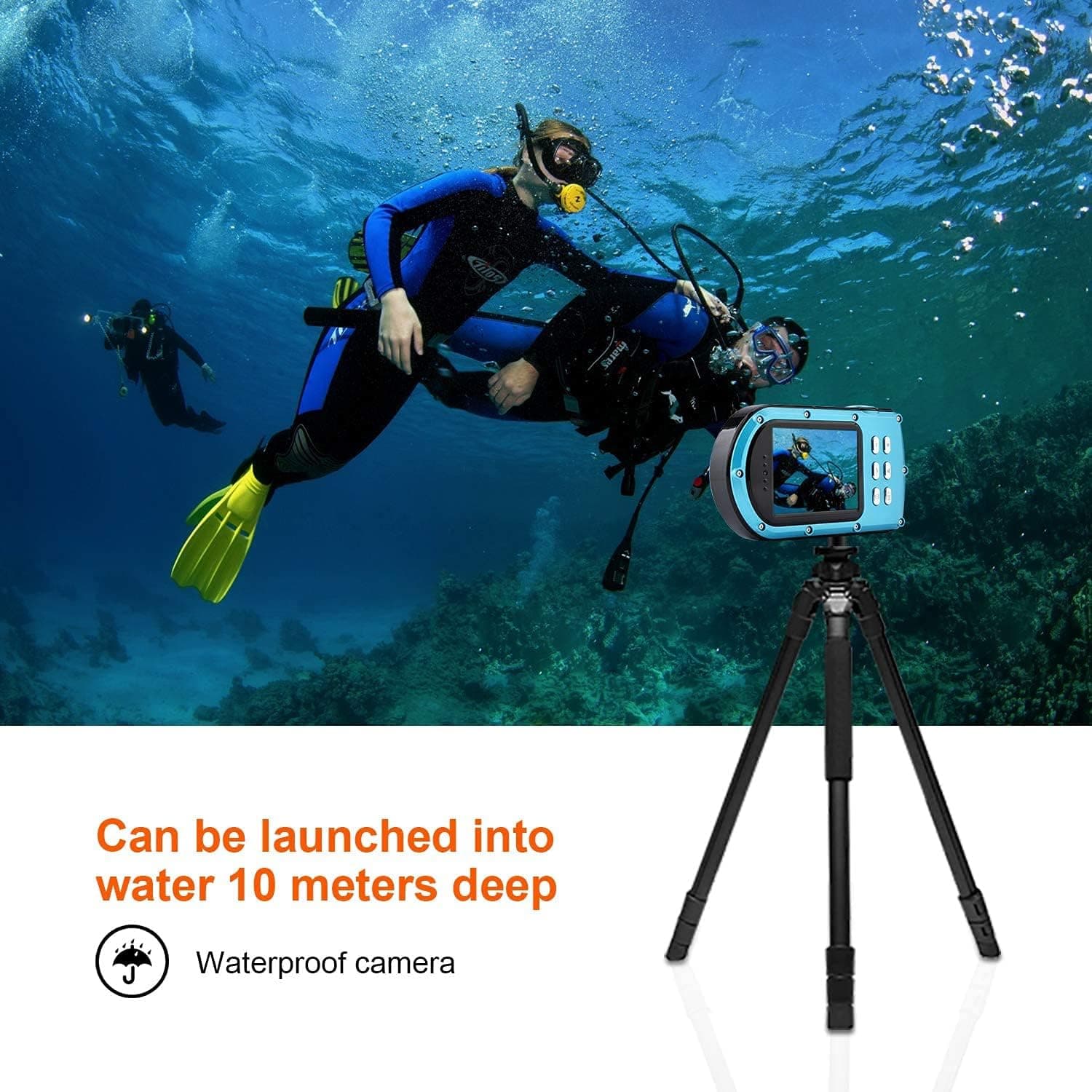 دوربین دیجیتال مدل ‎ Full HD 1080P 10M WaterProofبه همراه لنز 24MP 16X — تصویر ۳