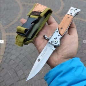 چاقو جیبی کلاش مدل cccp همراه غلاف قابلیت اتصال به سلاح AK 47 (سایز متوسط)