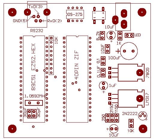 نرم افزار ویندوز Programmer 89C51,52,55