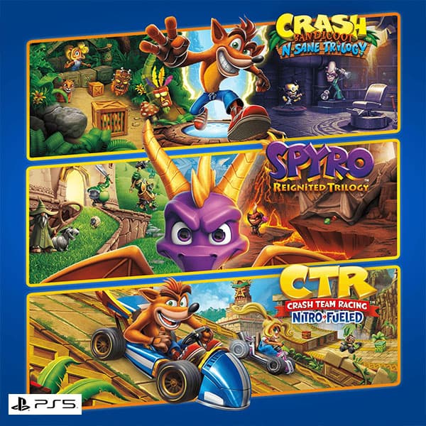 اکانت بازی Crash Spyro Triple Play Bundle برای PS5