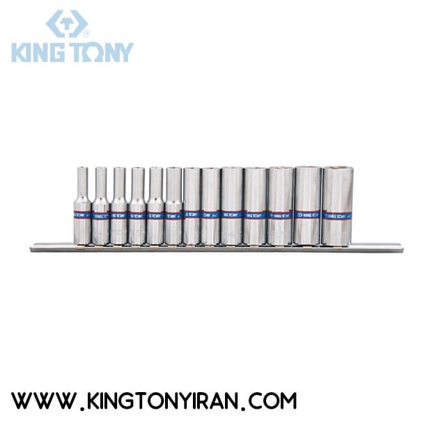 2311MR – ست بکس ريلي 1/4 درايو 6 گوش بلند 13 عددي ( 4 – 14 MM ) کينگ توني