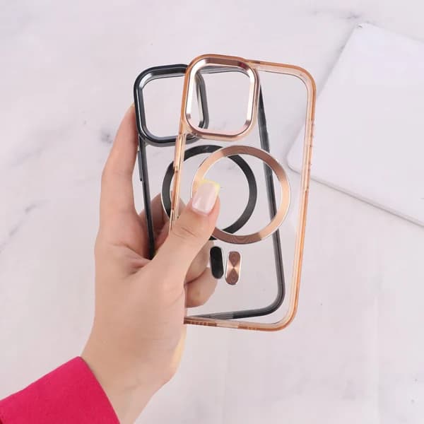 قاب ژله ای مگ سیف آیفون iPhone 16 دور محافظ لنز متال — تصویر ۸