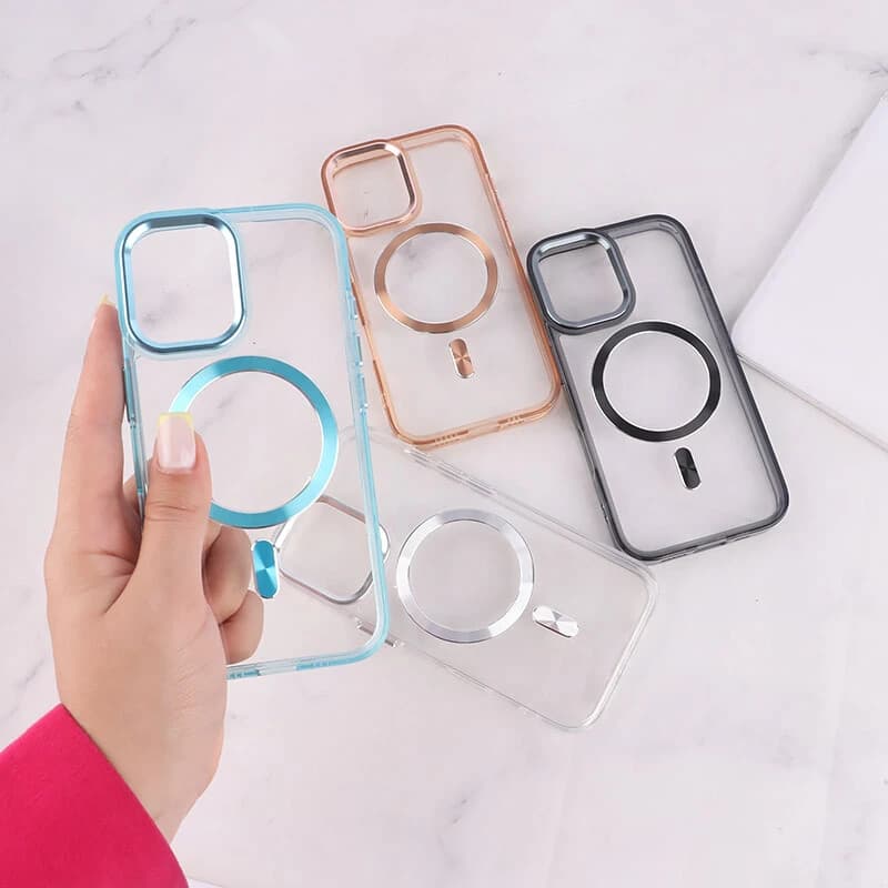 قاب ژله ای مگ سیف آیفون iPhone 16 دور محافظ لنز متال — تصویر ۱۲