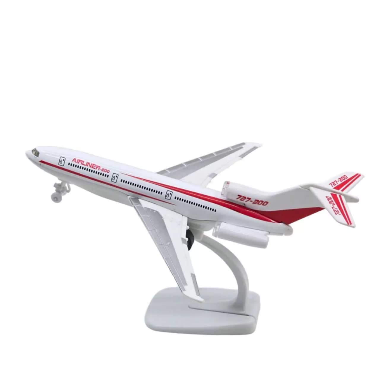 ماکت هواپیما ناب سل مدل موزیکال چراغدار ایرلاین همراه با استند AIRLINER-727-200