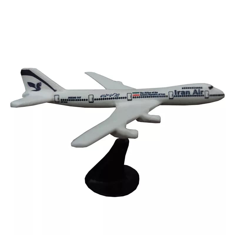 ماکت هواپیما مدل مسافربری بوئینگ 747 طرح Iran Air کد 02