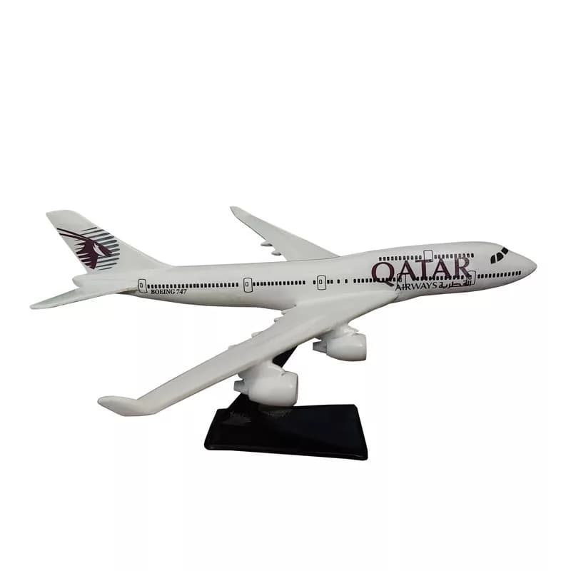 ماکت هواپیما مدل مسافربری بوئینگ 747 طرح هواپیمایی QATAR