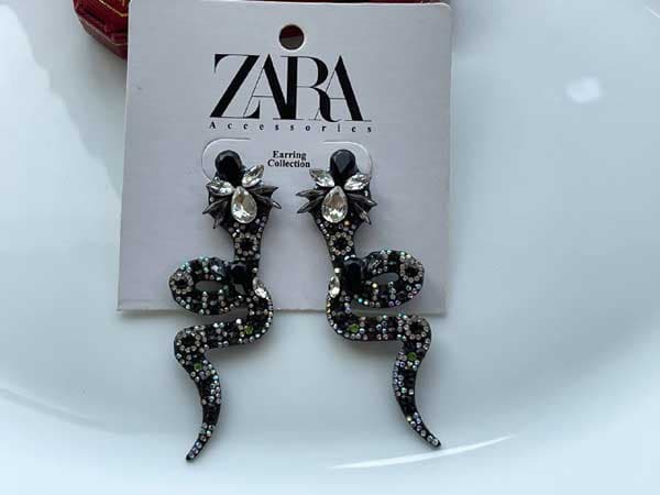 گوشواره مار مشکی