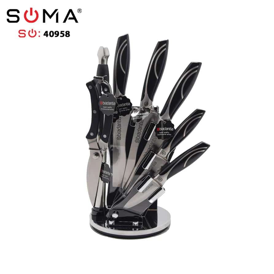 سرویس کارد آشپزخانه بارادانتیا مشکی مدل 40958«ارسال رایگان»