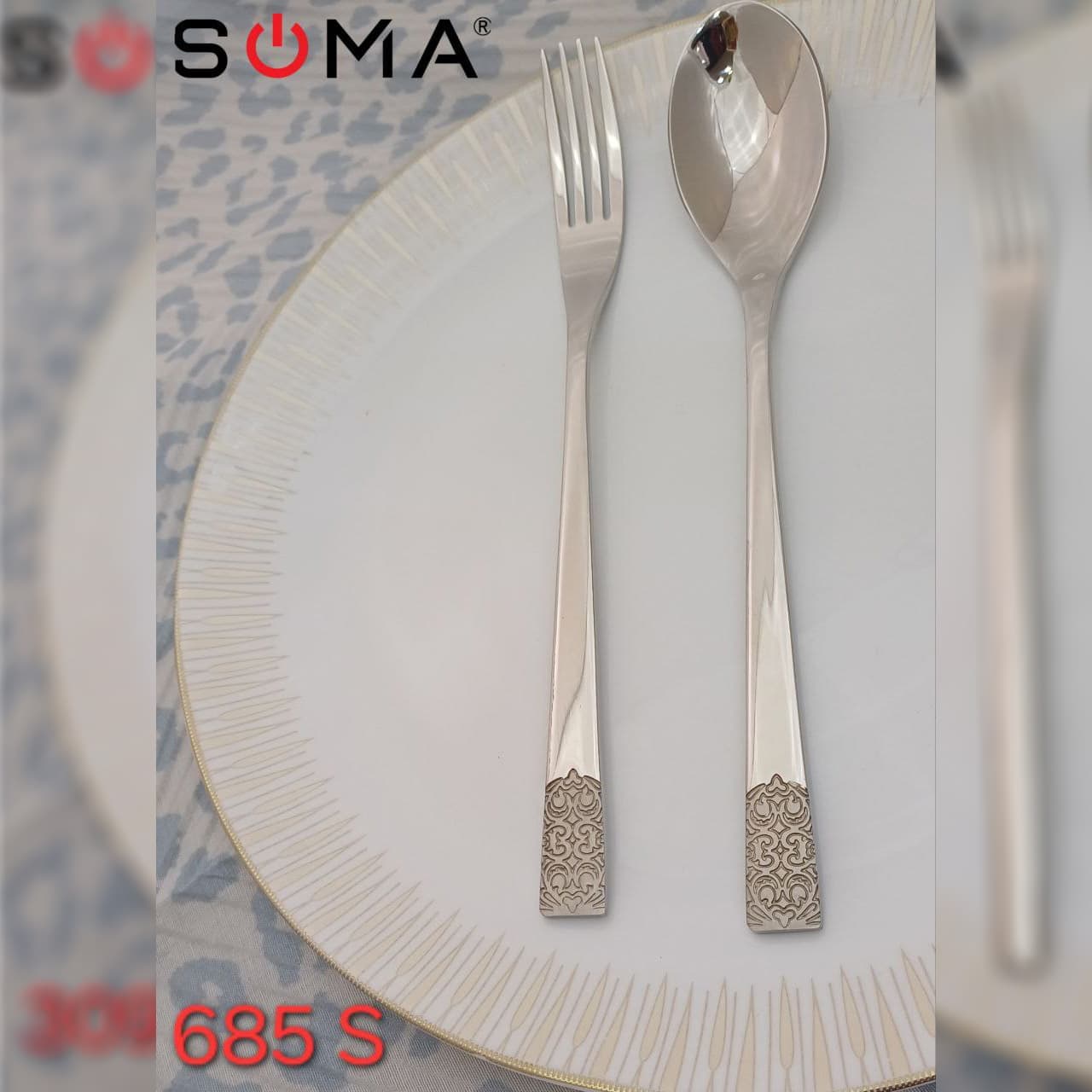 سرویس قاشق و چنگال رزنتال 30نفره مات مدل 685S «ارسال رایگان»