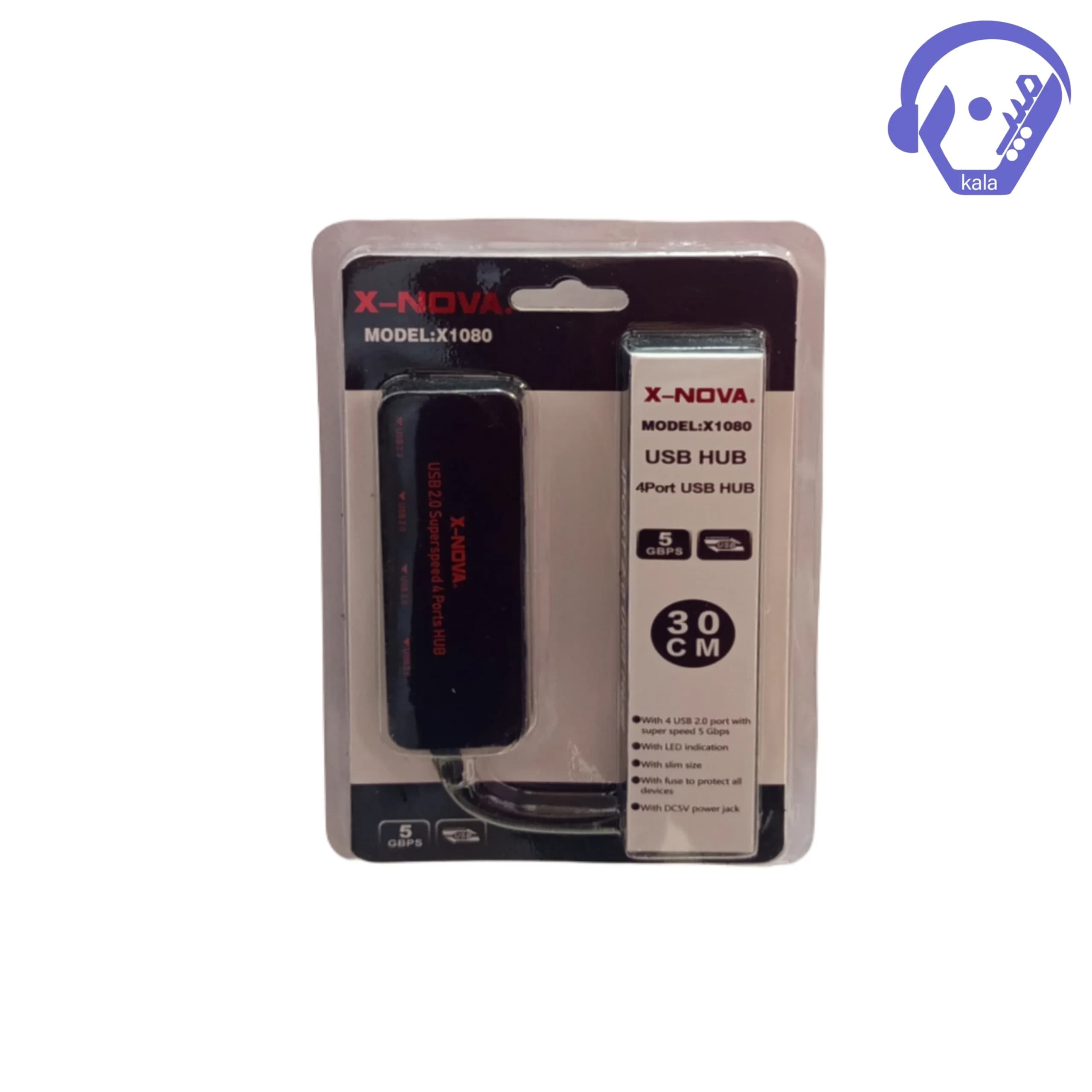 هاب USB ایکسنوا (X-NOVA) مدل X1080 (4 پورت)