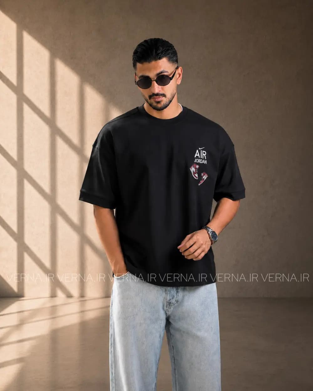 تیشرت مردانه گلدوزی کتونی AIR JORDAN