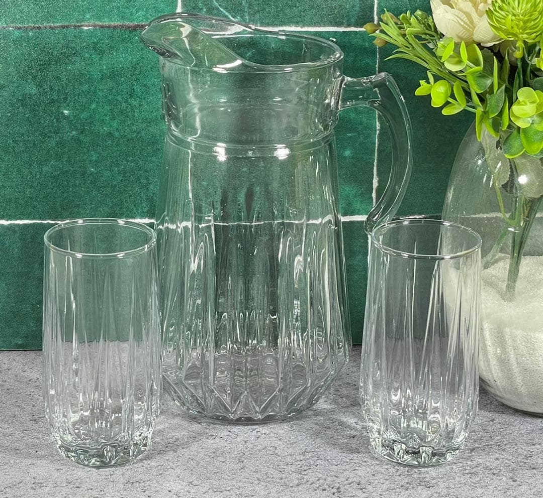 S18601300W پارچ و لیوان 7 پارچ مودنا نوری تازه (4) بسته 4 تایی ارسال رایگان