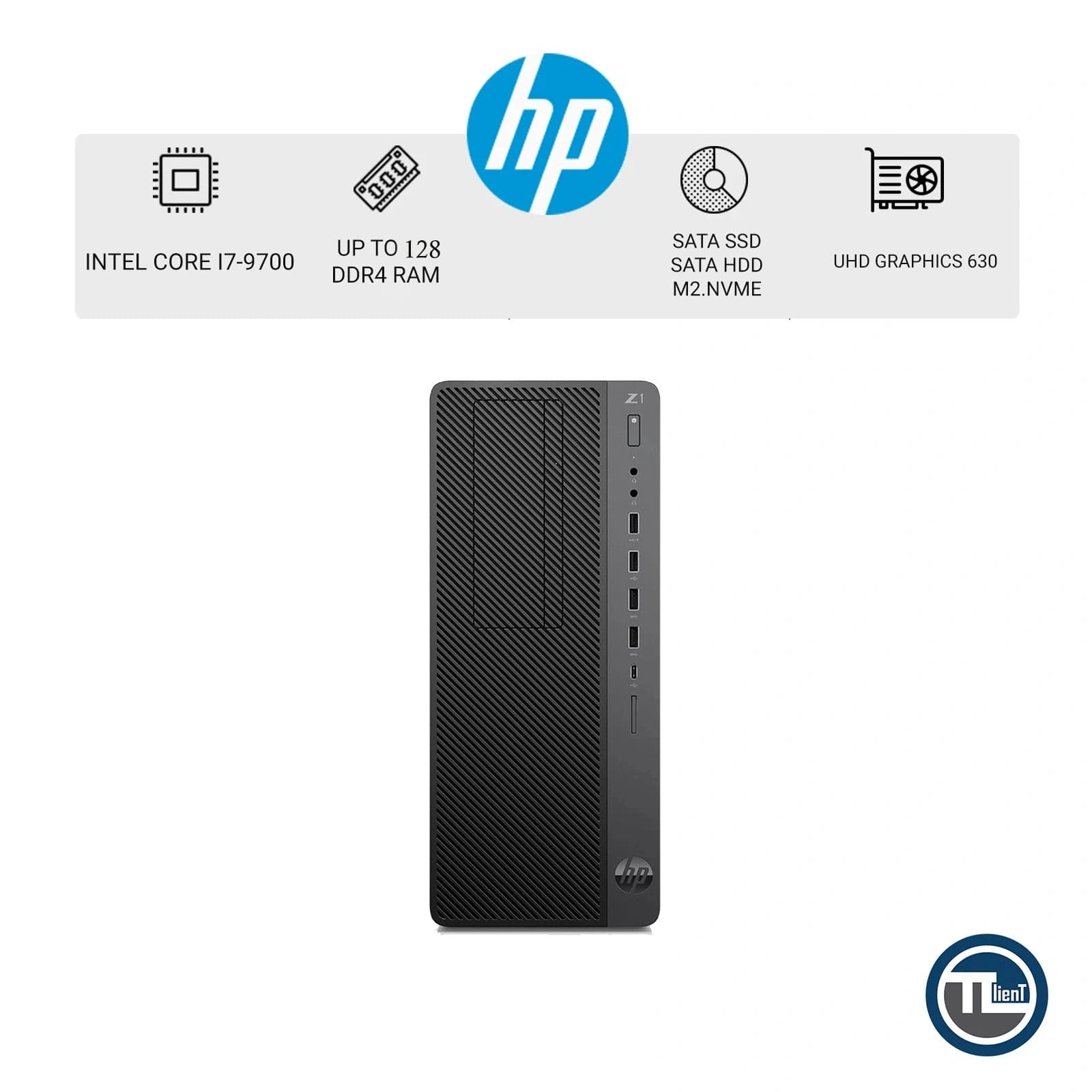 ورک استیشن Core i7-9700)HP Z1 Entry Tower G5)