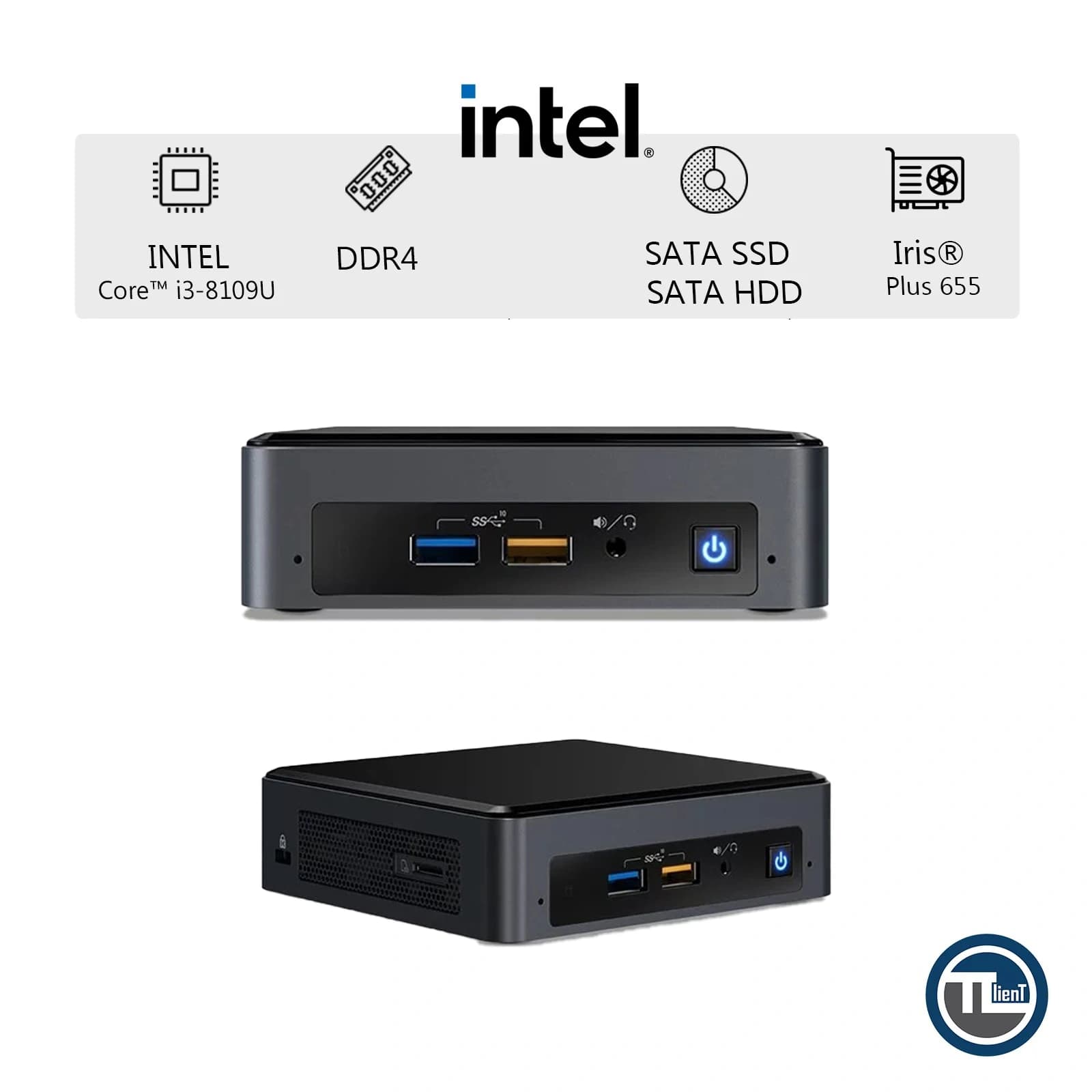 مینی پی سی اینتل NUC8i3BEK استوک