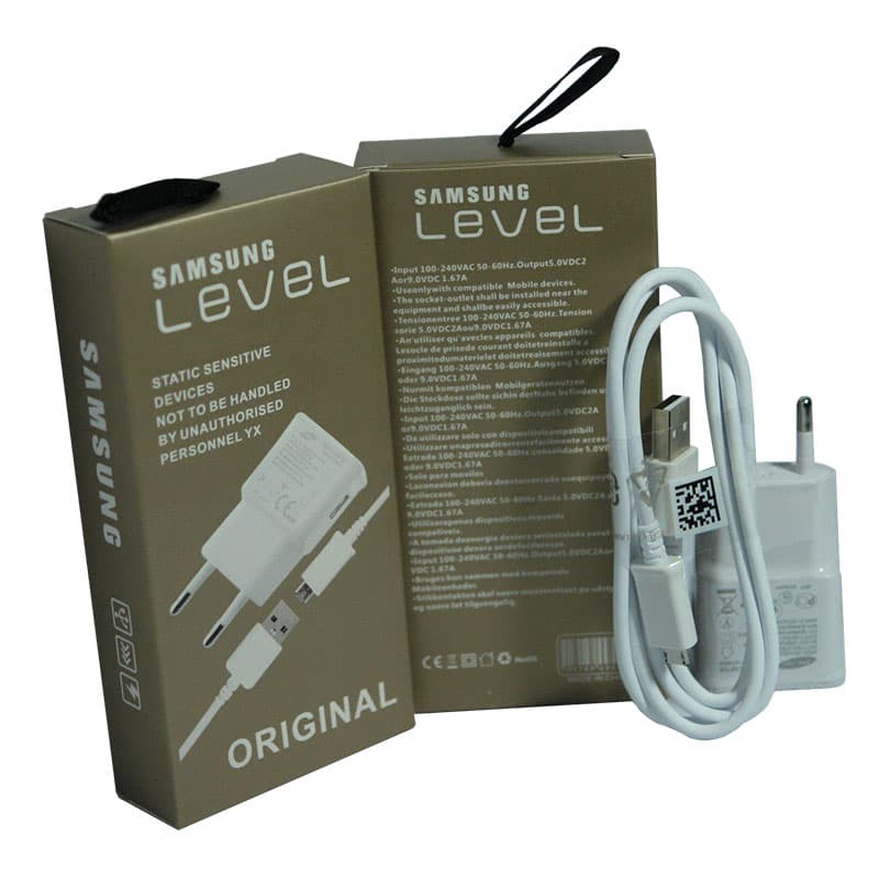 شارژر LEVEL سامسونگ 2 آمپر (اصل چین)