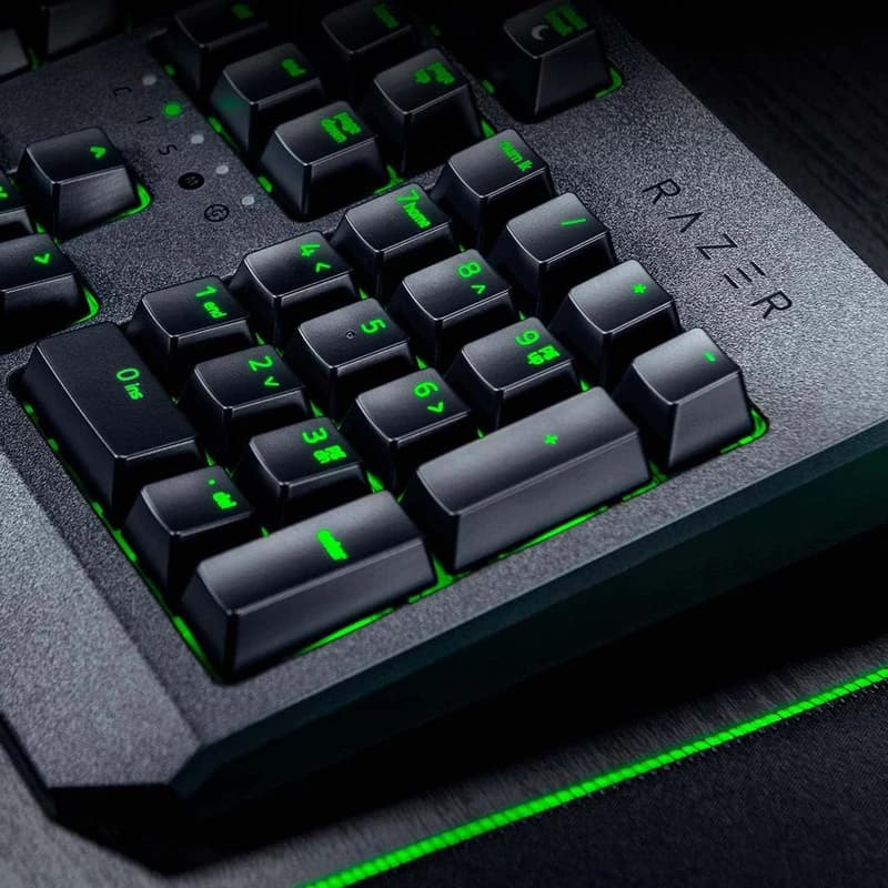 کیبورد گیمینگ ریزر مدل BlackWidow Essential Green Switch — تصویر ۱۱