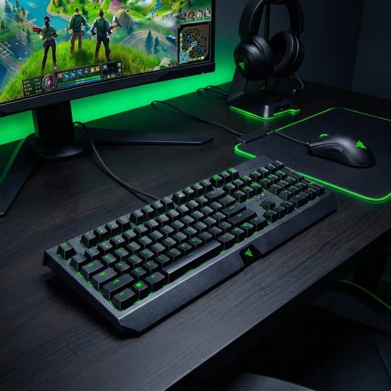 کیبورد گیمینگ ریزر مدل BlackWidow Essential Green Switch — تصویر ۱۲
