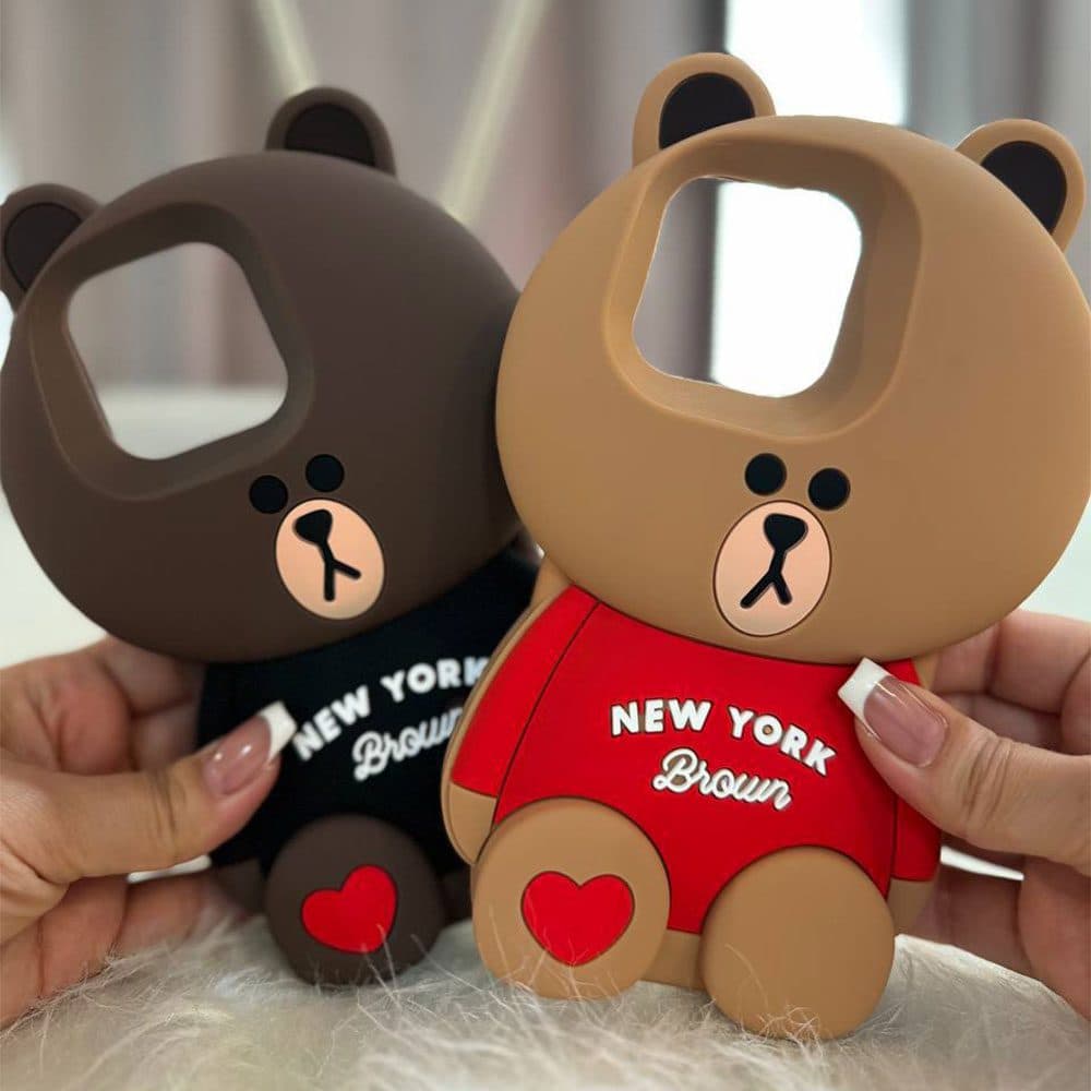 قاب سیلیکونی خرس Newyork مناسب برای گوشی موبایل اپل آیفون Apple iPhone 7 / 8 / SE 2020 / 7 Plus / 8 Plus / X / XS / XS Max / 11 / 11 Pro / 11 Pro Max / 12 / 12 Pro / 12 Pro Max / 13 / 13 Pro / 13 Pro — تصویر ۵