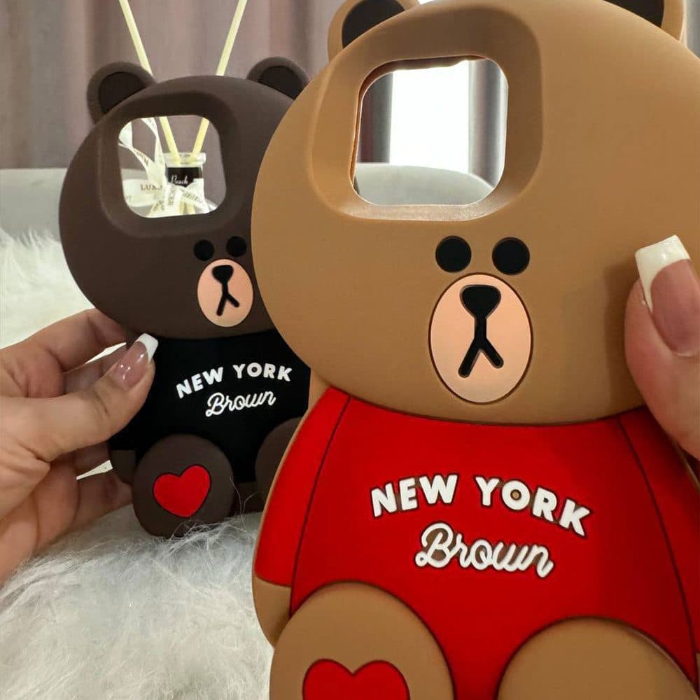 قاب سیلیکونی خرس Newyork مناسب برای گوشی موبایل اپل آیفون Apple iPhone 7 / 8 / SE 2020 / 7 Plus / 8 Plus / X / XS / XS Max / 11 / 11 Pro / 11 Pro Max / 12 / 12 Pro / 12 Pro Max / 13 / 13 Pro / 13 Pro — تصویر ۴