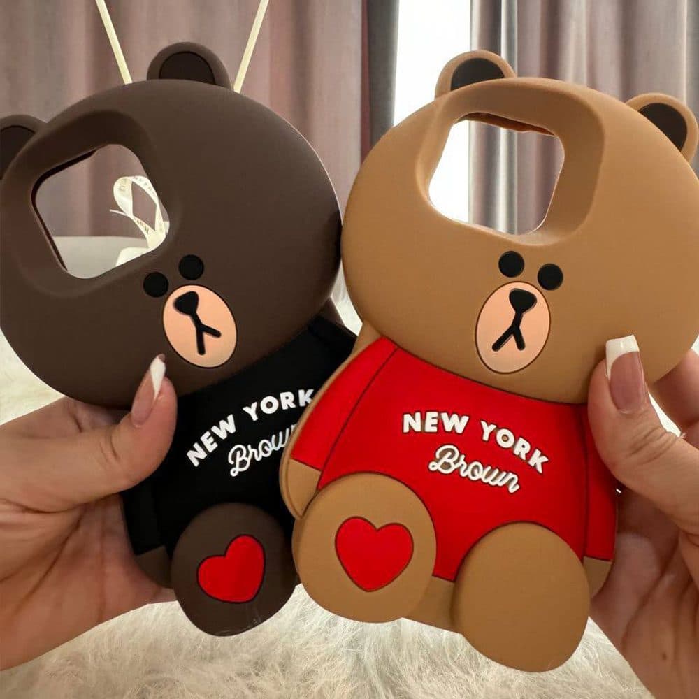 قاب سیلیکونی خرس Newyork مناسب برای گوشی موبایل اپل آیفون Apple iPhone 7 / 8 / SE 2020 / 7 Plus / 8 Plus / X / XS / XS Max / 11 / 11 Pro / 11 Pro Max / 12 / 12 Pro / 12 Pro Max / 13 / 13 Pro / 13 Pro — تصویر ۳