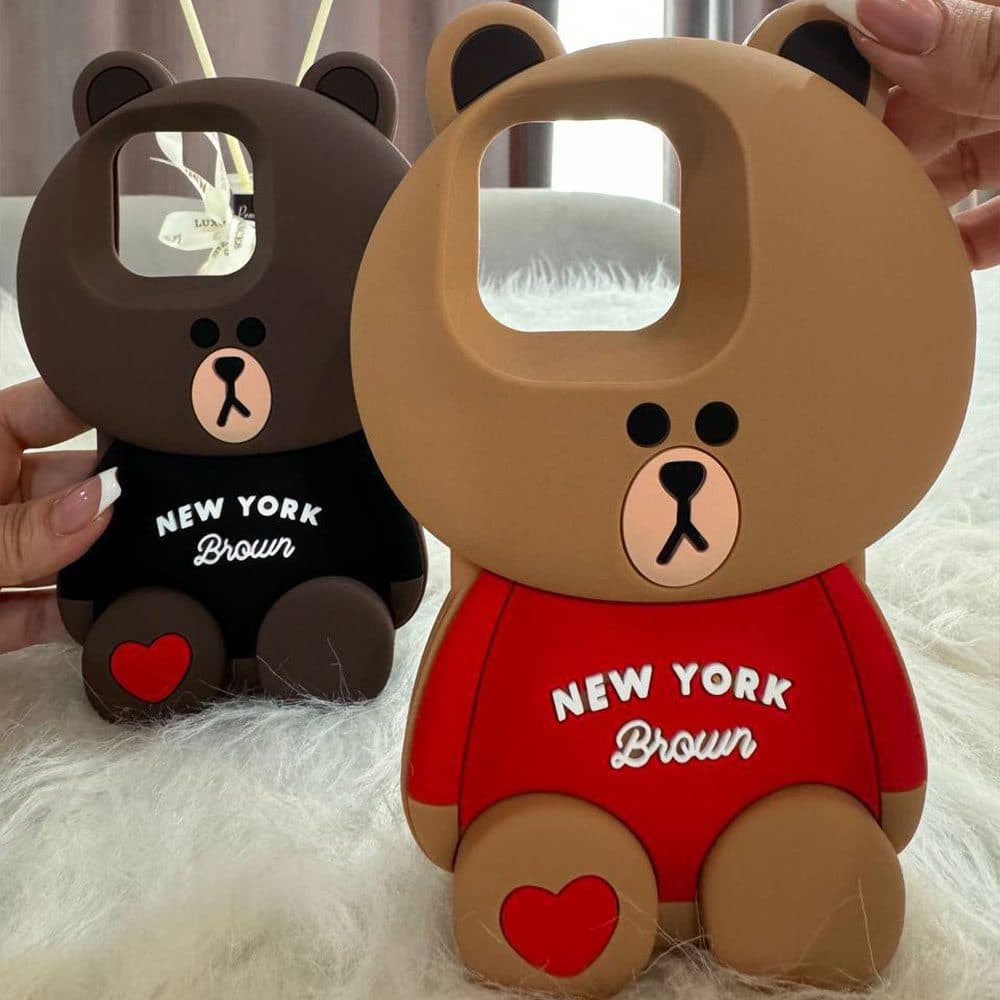 قاب سیلیکونی خرس Newyork مناسب برای گوشی موبایل اپل آیفون Apple iPhone 7 / 8 / SE 2020 / 7 Plus / 8 Plus / X / XS / XS Max / 11 / 11 Pro / 11 Pro Max / 12 / 12 Pro / 12 Pro Max / 13 / 13 Pro / 13 Pro — تصویر ۲