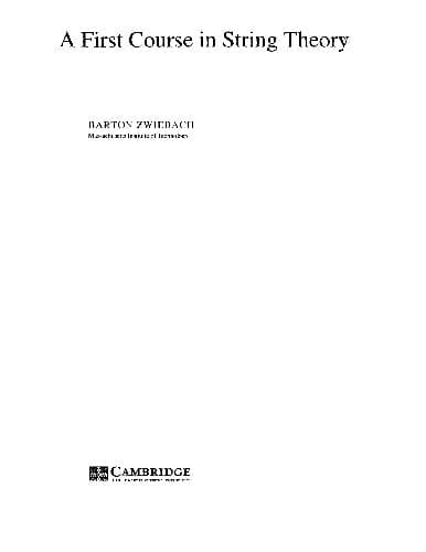 دانلود کتاب A First Course in String Theory