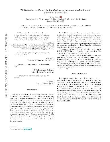 دانلود کتاب Bibliographic Guide to Foundations of Quantum Mechanics