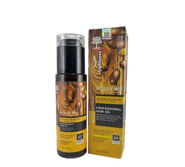 (اصلی پنج ستاره) سرم روغن مو آرگان لایتنس اسلواکی Lightness Argan Hair Oil 100ml