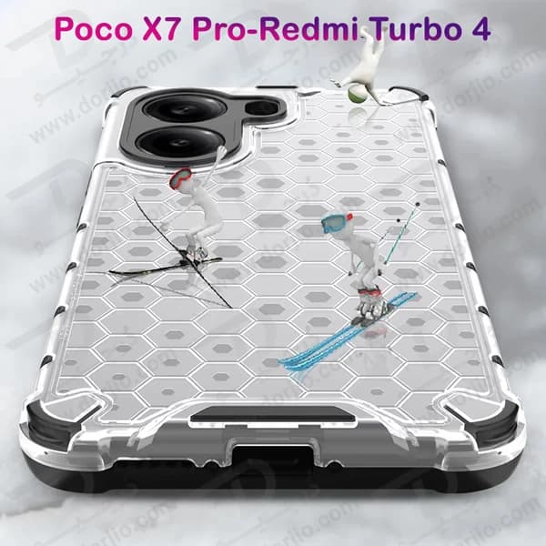 گارد ضد ضربه هیبریدی Xiaomi Poco X7 Pro-Redmi Turbo 4 مارک LEXOM — تصویر ۵