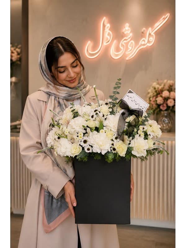 سبد گل روز عکاس برای آتلیه | هدیه گل مناسب روز عکاس