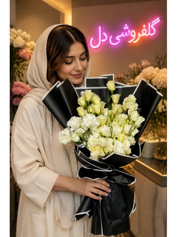 سبد گل روز دختر با رز برای تبریک روز دختر و مناسبتهای دخترانه