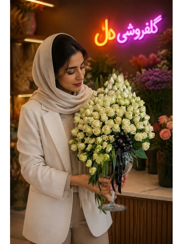 سبد گل روز معلم با رز؛ سبد گل تبریک برای قدردانی از معلم و استاد
