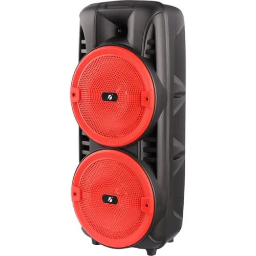 اسپیکر چمدانی بلوتوثی رم و فلش خور KTS-1745 + میکروفون و ریموت کنترل تعمیری — تصویر ۵