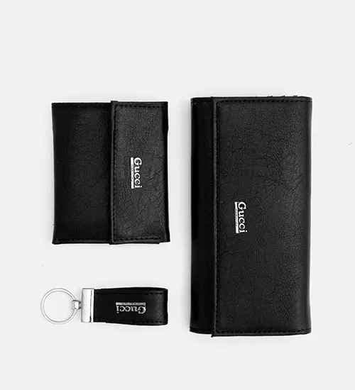 ست چرمی مردانه Gucci مدل 34107
