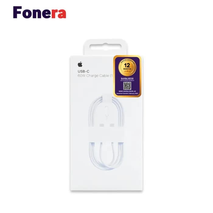 کابل شارژ USB-C به USB-C اپل 60 وات