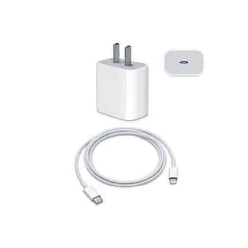 شارژر و آداپتور آیفون Apple iphone 14 pro max توان 20 وات + سوزن سیم‌کارت طرح دایره