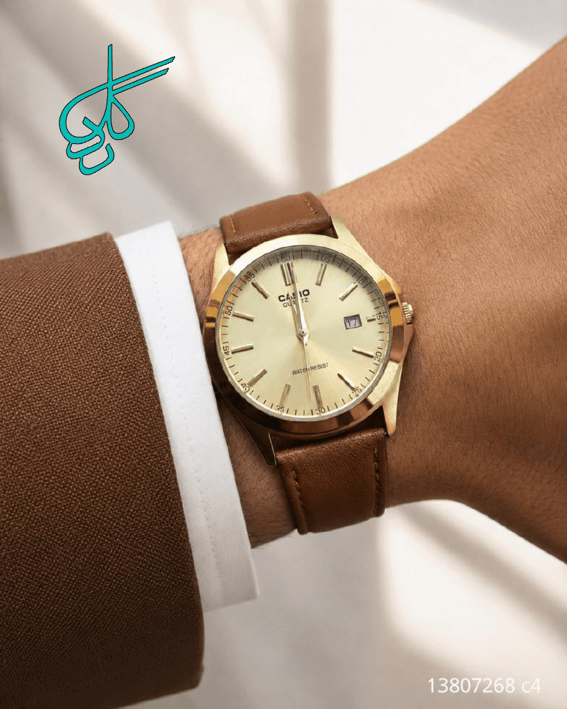 ساعت چرمی مردانه مارک کاسیو کیفیت عالی رنگ ثابت کد 1925816 — تصویر ۲