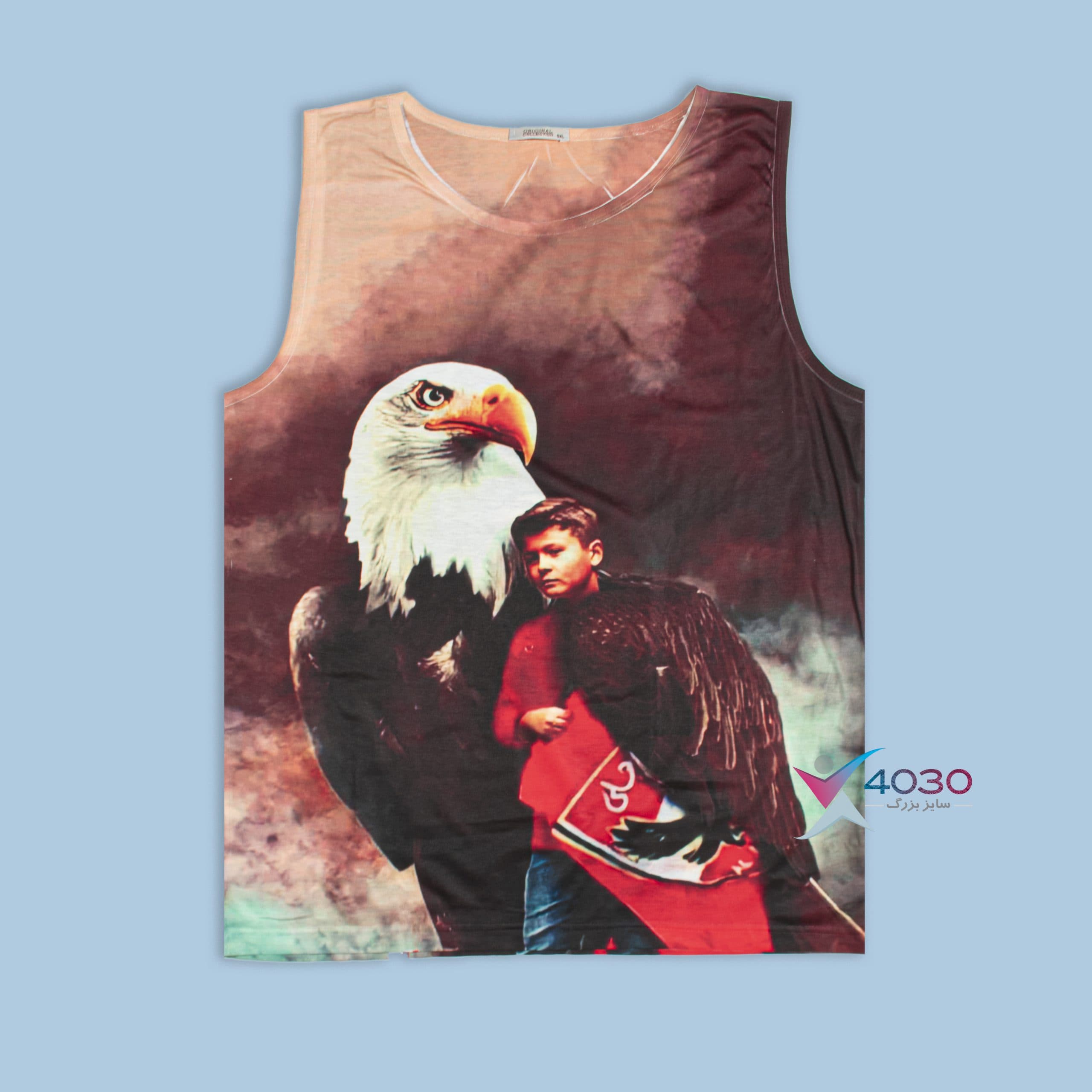 کاور Boy and Eagle پشت طرح دار سایزبزرگ ( 559 )