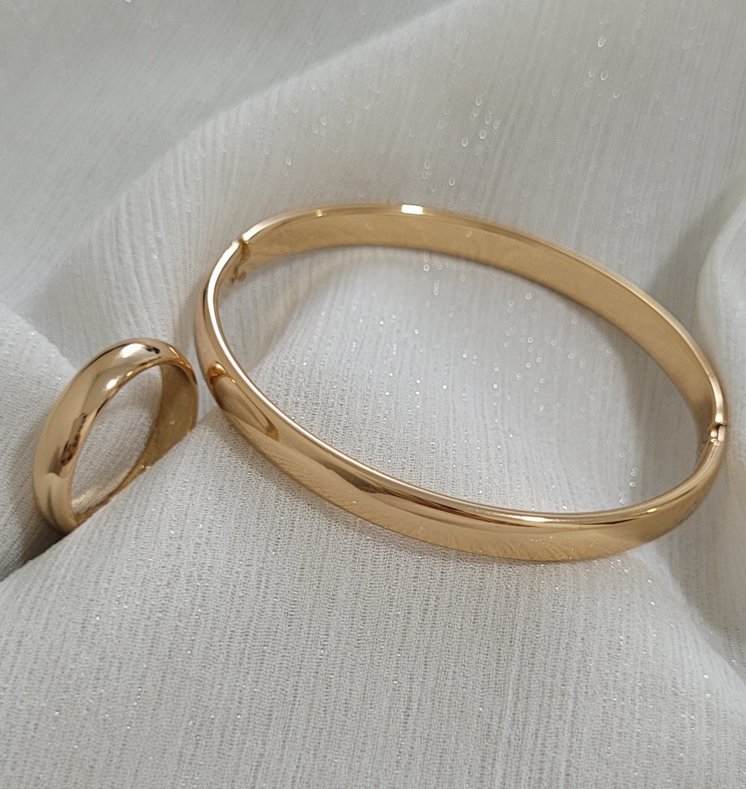 ست دستبند انگشتر آینه ای ژوپینگ کد 31271