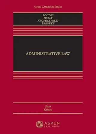 و دانلود نسخه کامل کتاب زبان اصلی Administrative Law (Aspen Casebook Series) PDF | دانلود کتاب خارجی