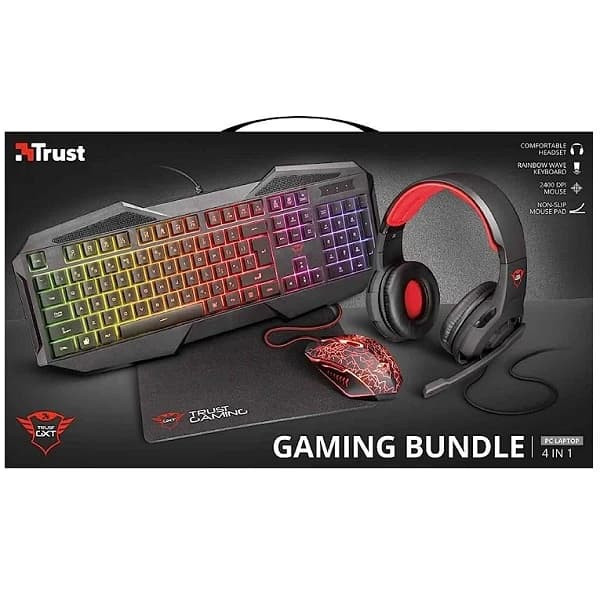 ست گیمینگ تراست trust مدل GXT-788 BUNDLE 4 IN 1