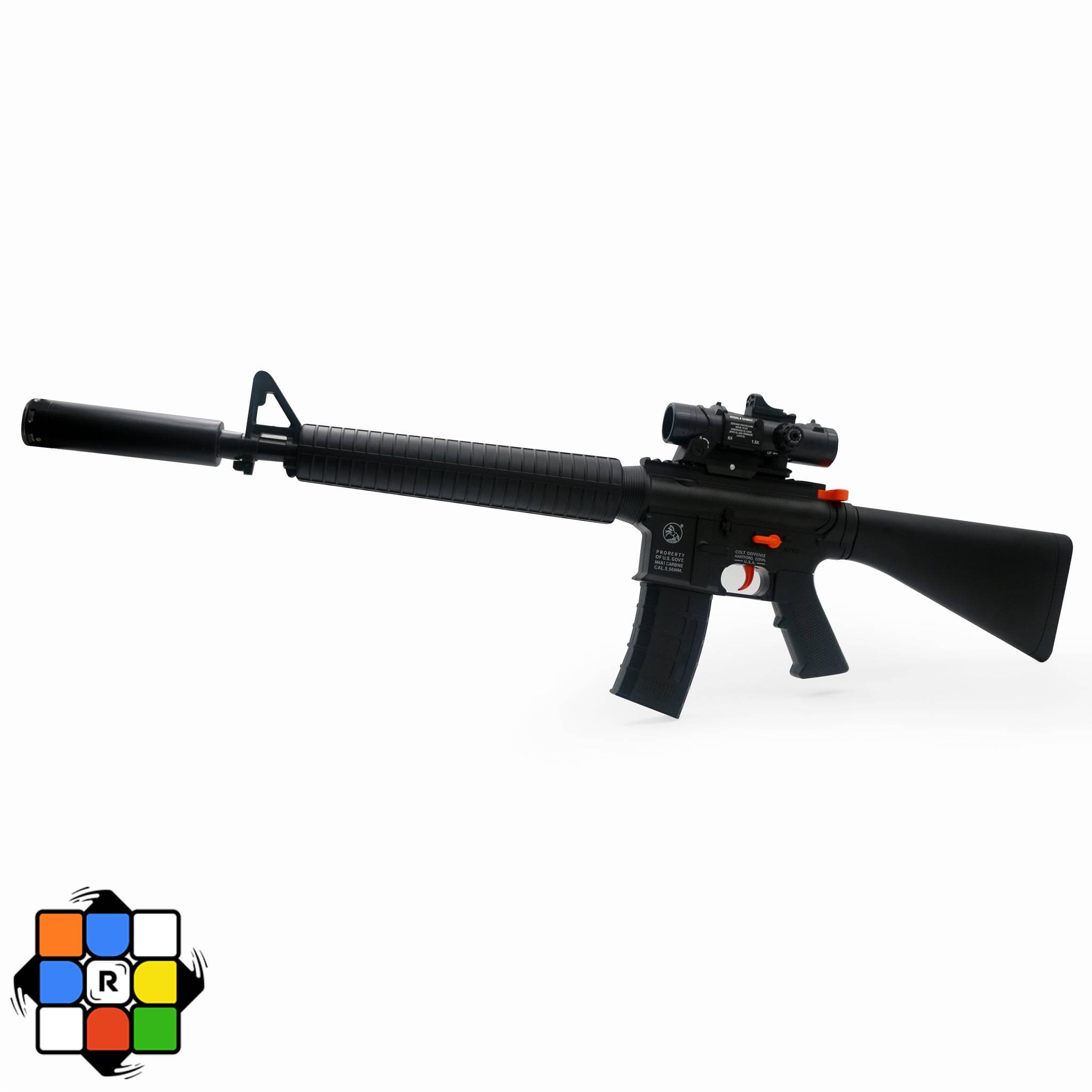 اسباب بازی تفنگ رایفل تیر ژلهای شارژی مدل M16