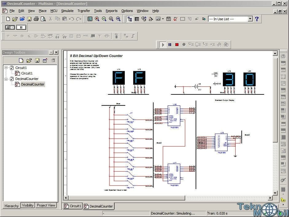 نرم افزار ویندوز Electronics Workbench MultiSim Power Pro 8.028