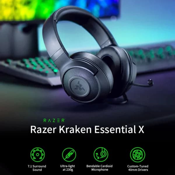 هدست گیمینگ سیم دار Razer Kraken X Essential — تصویر ۵