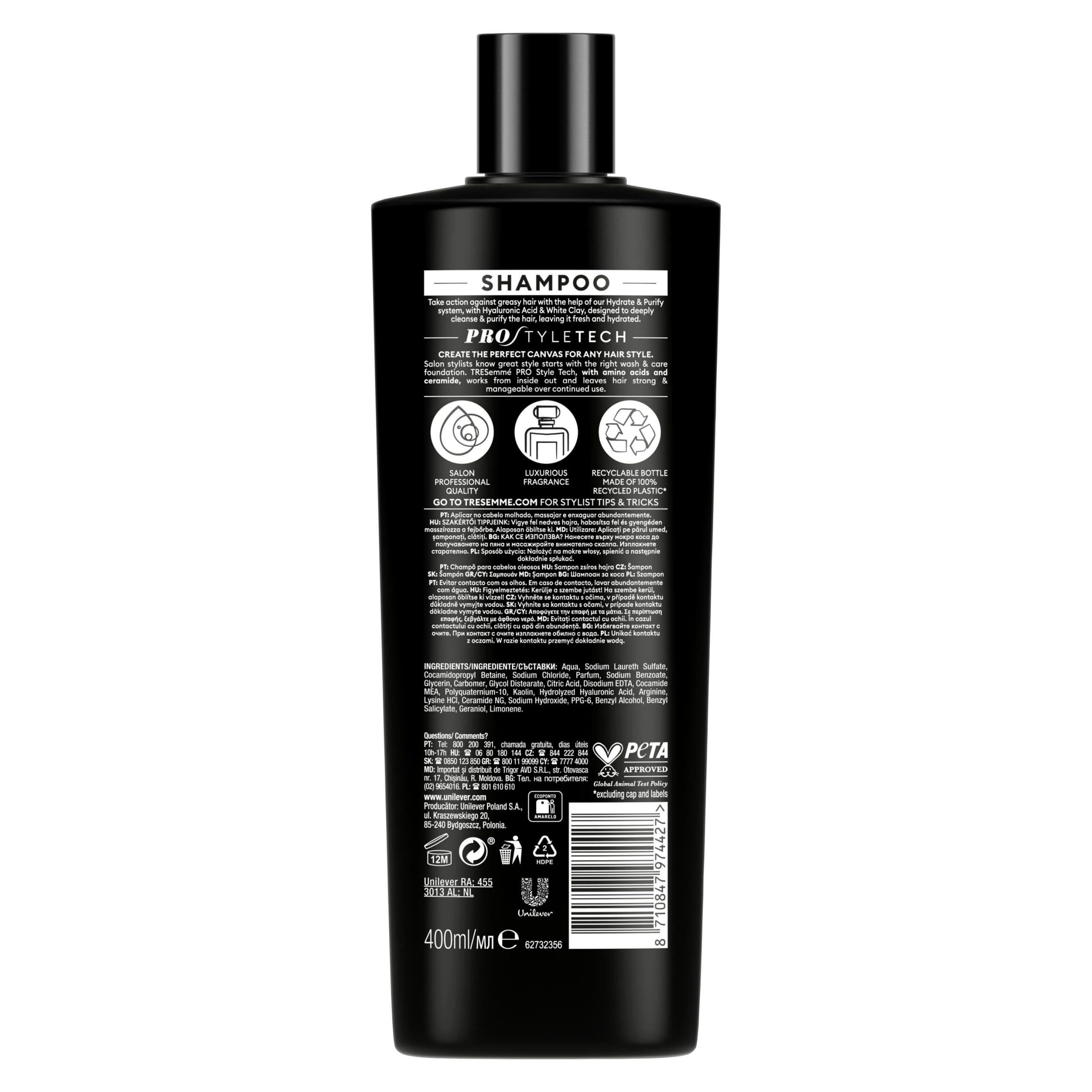 شامپو ترزمه TRESemmé مدل Hydrate & Purify — تصویر ۲