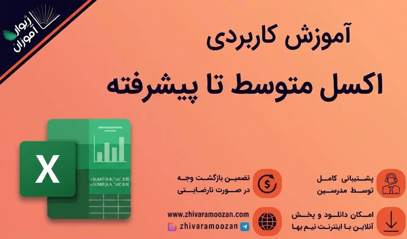 آموزش کاربردی اکسل Excel 2021 متوسط تا پیشرفته