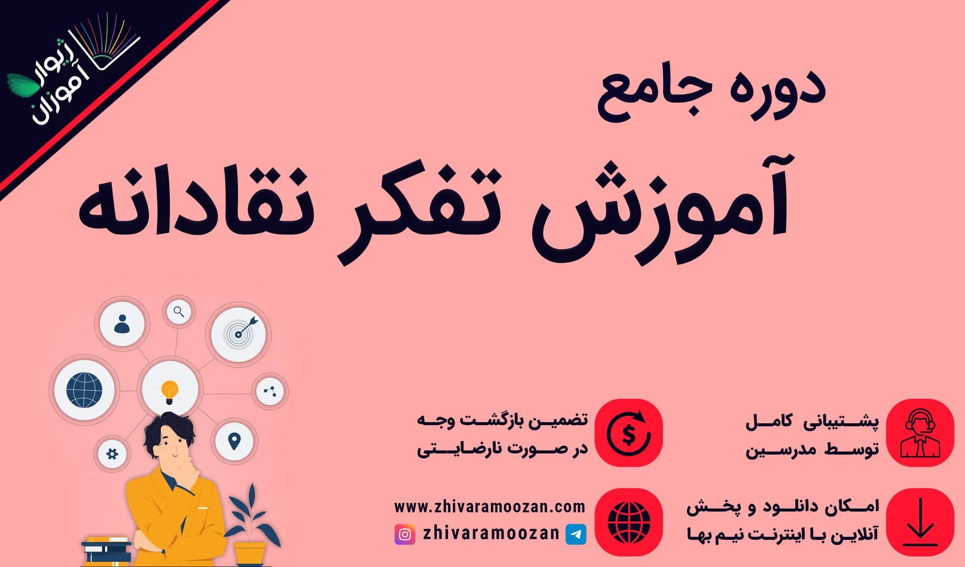 آموزش تفکر نقادانه – دوره جامع تقویت تفکر انتقادی یا همان سنجشگرانه اندیشیدن!