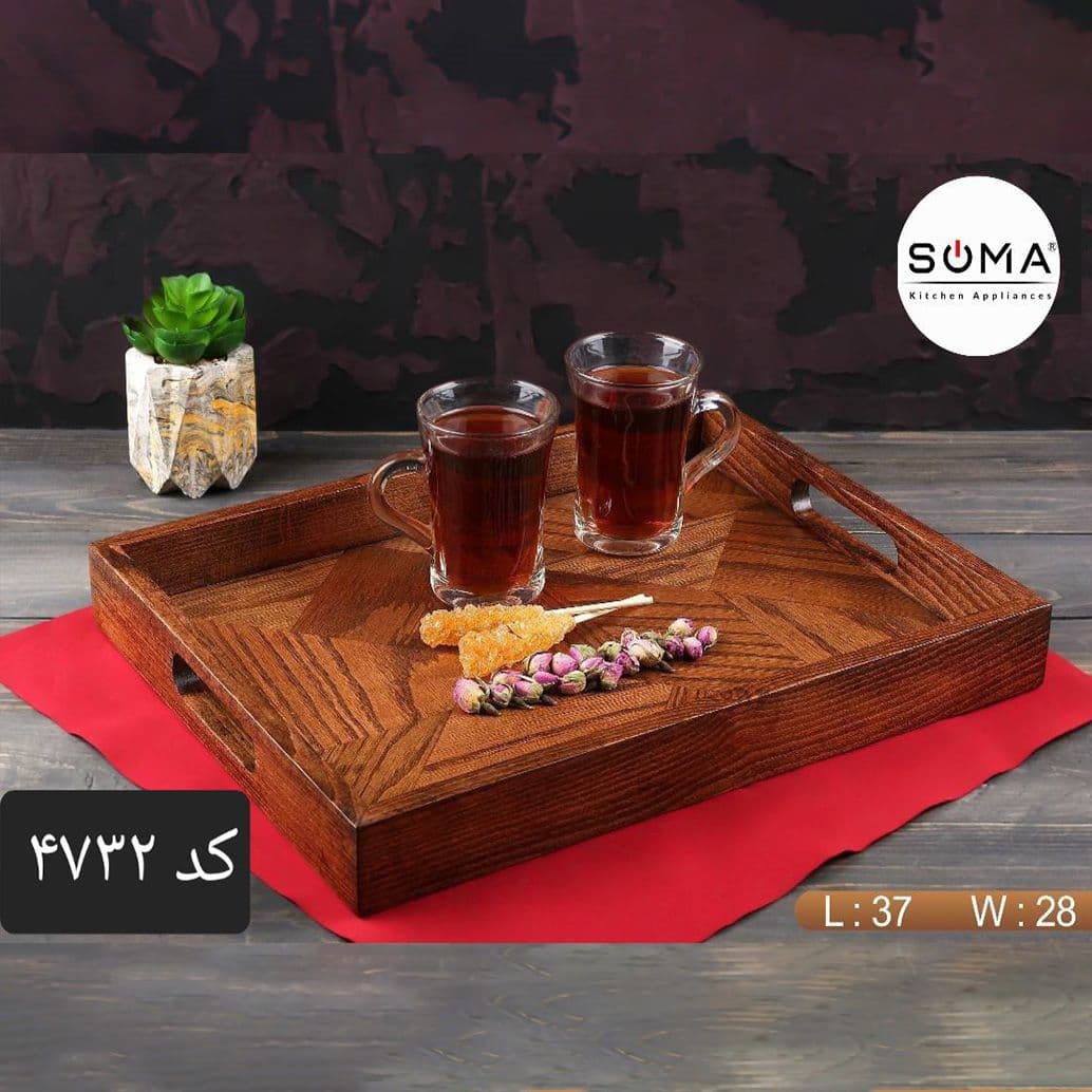 سینی پذیرایی سوما (ptc) مستطیل (4732/4733) «ارسال رایگان»