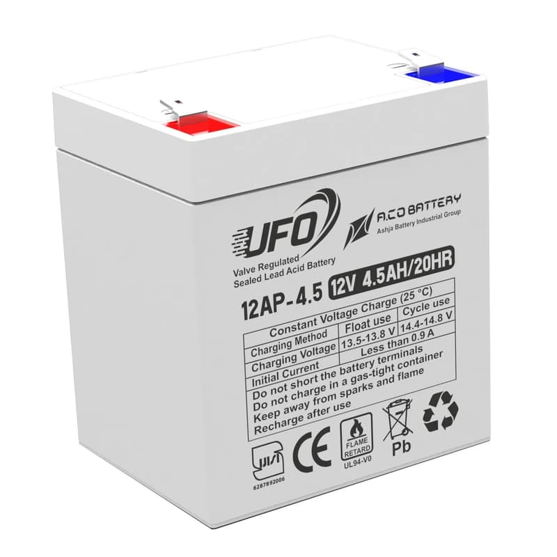 باتری سرب اسیدی ضد اشتعال UFO 4.5 A. 12 V